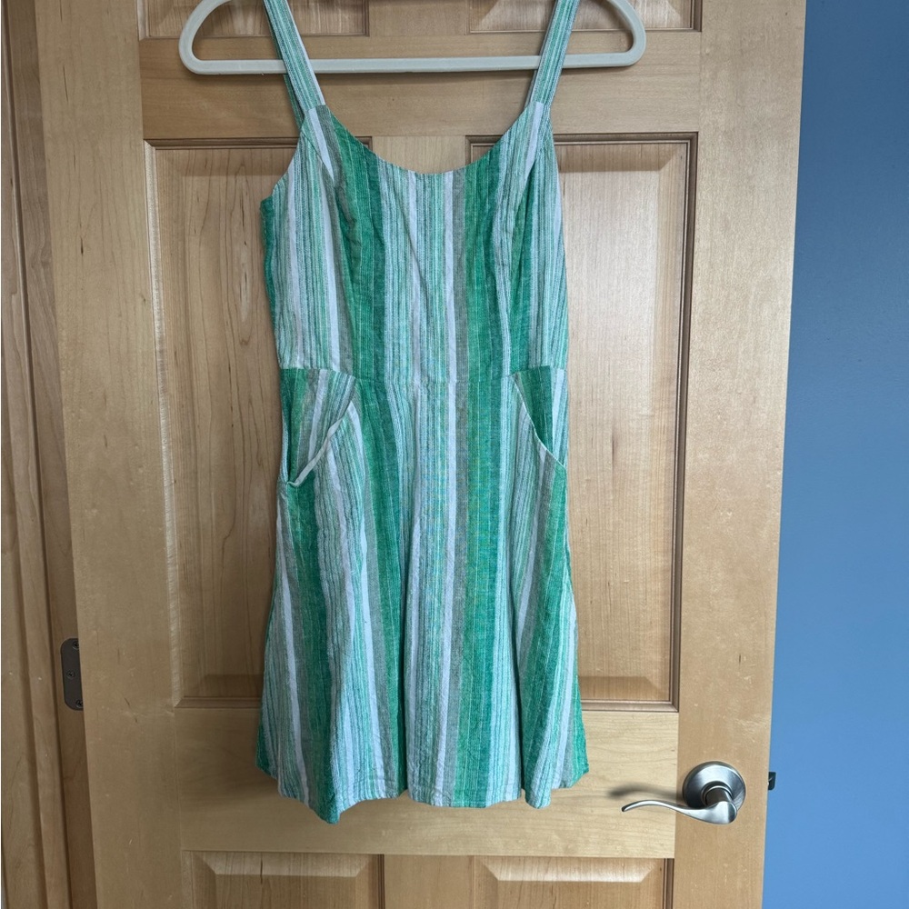 Pixley Mint and White Button-Down Top